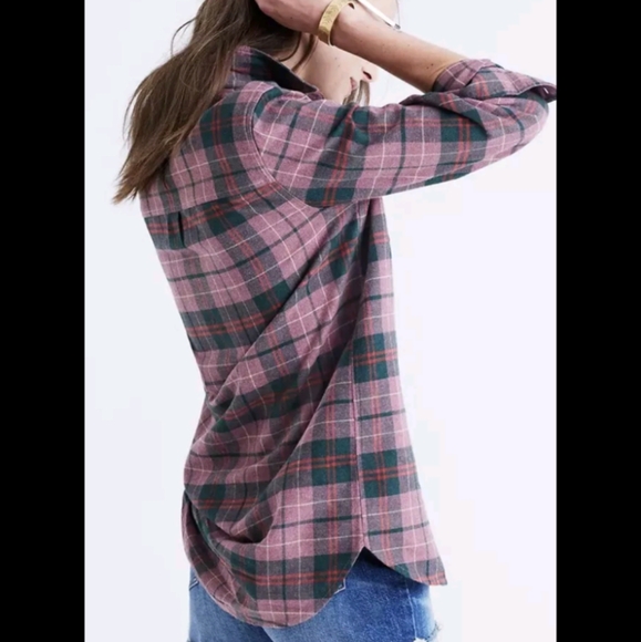 Madewell Classic Ex-Boyfriend Shirt in Nona Plaid - Picture 2 of 5